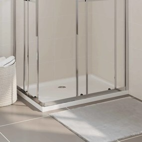 vidaXL Βάση Ντουζιέρας Ορθογώνια Λευκή 70 x 100 εκ. από ABS