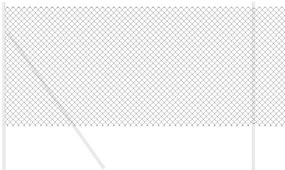 vidaXL Φράχτης Ιμάντας Γκρι 1.4x25 μ Χάλυβας