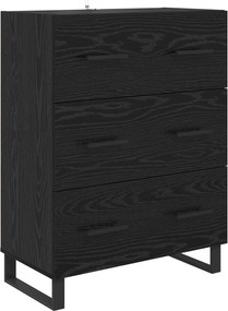 vidaXL Highboard 2 τμχ. Μαύρη Οξυά 69,5 x 34 x 180 εκ.
