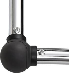 vidaXL Υποπόδιο Μαύρο 45 x 40 x 13,5 εκ.