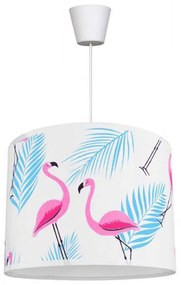 Φωτιστικό Οροφής Παιδικό Flamingo KL-0021 E27 Φ35cm 20cm Pink-Multi Metanor Μέταλλο,Ύφασμα