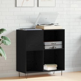 vidaXL Ντουλάπι Δισκοθήκης Μαύρη Δρυς 84.5x38x90 εκ. Επεξεργασμένο Ξύλο