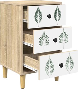 vidaXL Κομοδίνο HANAU 2 τμχ. Sonoma Δρυς 36 x 33 x 60 εκ