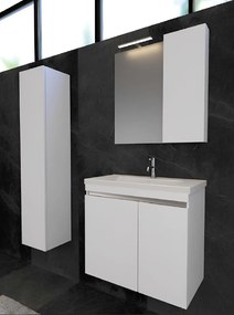 One Project Alpha B 65  MDF - Πάγκος με Νιπτήρα &amp; Καθρέπτη