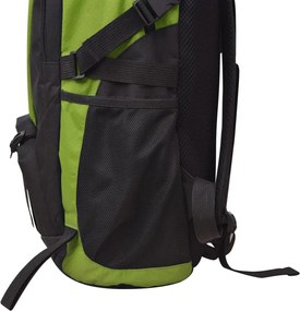 vidaXL Σακίδιο Πλάτης Μαύρο και Πράσινο 40 Λίτρων