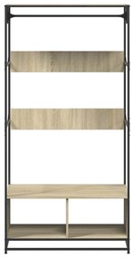 Ντουλάπα Sonoma Δρυς 90x50x180 εκ. από Επεξεργασμένο Ξύλο 849295