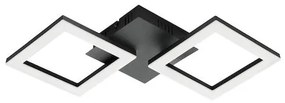 Eglo Paranday-Z Μοντέρνα Μεταλλική Πλαφονιέρα Οροφής με Ενσωματωμένο LED σε Μαύρο χρώμα 47cm 900315