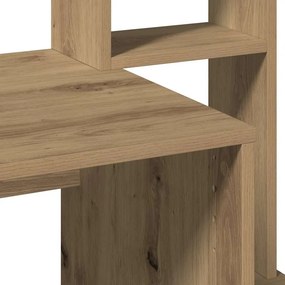 vidaXL Γραφείο με Ράφια Αρτισιανή Δρυς 100x45x140εκ Επεξεργασμένο Ξύλο