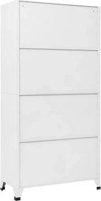 vidaXL Φοριαμός Λευκός 90 x 40 x 180 εκ. Ατσάλινος