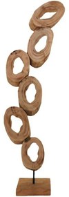 Διακοσμητικό Sametro 312-000041 24x9x85cm Natural-Black Inart Metal,Wood