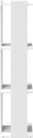 vidaXL Βιβλιοθήκη 3 επιπέδων Λευκό 60x30x120 cm Ξύλινη κατασκευή