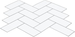 vidaXL Πλακάκι ψαροκόκαλο 20 τμχ. Λευκό Γκρι 30 x 30 cm
