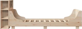vidaXL Σκελετός Κρεβατιού Χωρίς Στρώμα 100x200 εκ. Μασίφ Πεύκο