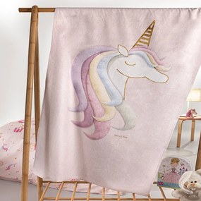 Πετσέτα Θαλάσσης Παιδική Velour Cinderella Pink Saint Clair Beach Cotton-Velor