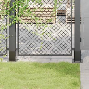 vidaXL Βάσεις στύλων τετράγωνες 12 τεμάχια Χάλυβας με επικάλυψη σκόνης