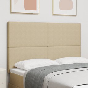 vidaXL Κεφαλάρι Ρυθμιζόμενο Ύψος Ανοιχτό γκρι 140 cm Ύφασμα Ριμπ