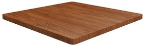 vidaXL Επιφάνεια Τραπεζιού Τετράγωνη Σκ. Καφέ 90x90x4 εκ. Ξύλο Δρυς