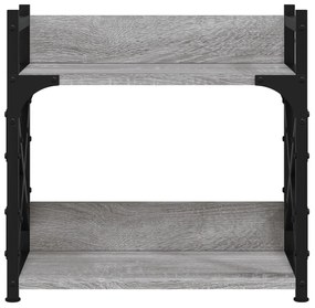 vidaXL Βάση Εκτυπωτή 2 Επιπέδων Γκρι Sonoma 40x20x40 εκ Επεξ. Ξύλο