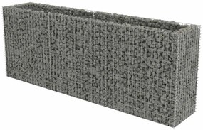 vidaXL Συρματοκιβώτιο-Γλάστρα Υπερυψωμένη 270x50x100 εκ. Γαλβ. Χάλυβας