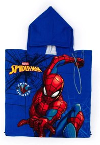 Πόντσο Παιδικό Microfiber 50x100εκ. Spider-Man 95 Blue Marvel DimCol