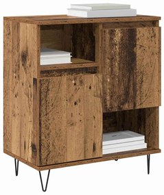 vidaXL Πλαϊνό γραφείο Παλιό ξύλο 60 x 35 x 70 cm