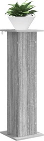 vidaXL Βάση φυτών 2 τμχ. Γκρι Sonoma 30,5 x 30 x 100,5 εκ