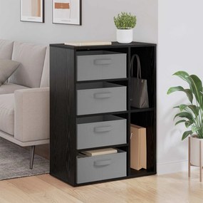 vidaXL Πλαϊνό γραφείο Μαύρη Δρυς 60 x 33,5 x 84 εκ