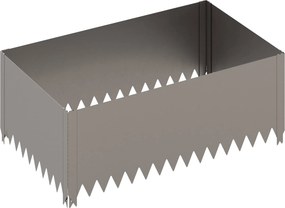 vidaXL Περίγραμμα γκαζόν 100 x 60 x 35 cm Ατσάλι Σκ rusty