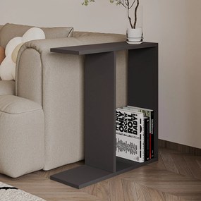 Βοηθητικό Τραπεζάκι Ανθρακί FLOGORO 60x60x60