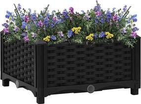 vidaXL Ζαρντινιέρα 40 x 40 x 23 εκ. από Πολυπροπυλένιο