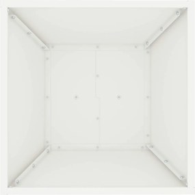 vidaXL Γλάστρα Πυλώνας Λευκό 40 x 40 x 100 cm