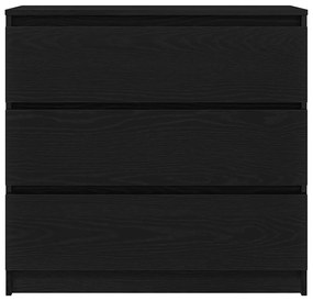 vidaXL Ντουλάπι Μαύρη βελανιδιά 80x35x76 εκ. Επεξεργασμένο Ξύλο