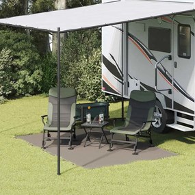 vidaXL Χαλκάκι Σκηνής Ανοιχτό γκρι 200 x 300 cm Πολυαιθυλένιο