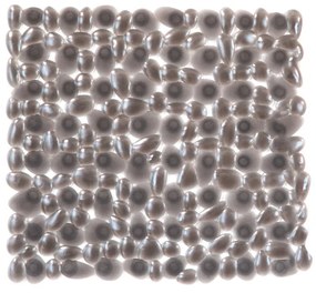 Αντιολισθητικό Πατάκι Ντουζιέρας (54x54) Octopus Riverstone Διάφανο Μαύρο