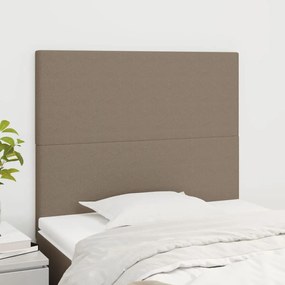 vidaXL Κεφαλάρι Κρεβατιού Μπεζ 90x5x118/128 εκ. Ύφασμα
