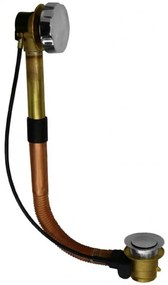 SANITEC 90-05-00450 Αυτόματη βαλβίδα αποχέτευσης μπανιέρας χρωμίου, 60cm