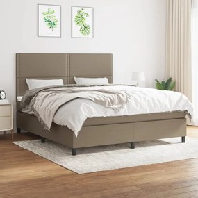 ΚΡΕΒΑΤΙ BOXSPRING ΜΕ ΣΤΡΩΜΑ TAUPE 180X200 ΕΚ. ΥΦΑΣΜΑΤΙΝΟ 3141717