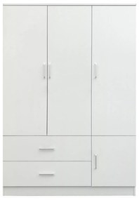 Ντουλάπα ArteLibre TUBEROSA Λευκό Μοριοσανίδα 120x50x180cm