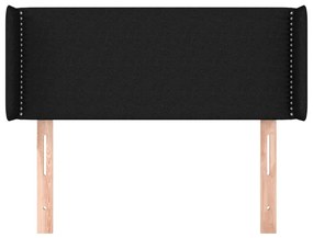 vidaXL Κεφαλάρι με Πτερύγια Μαύρο 93x16x78/88 εκ. Υφασμάτινο