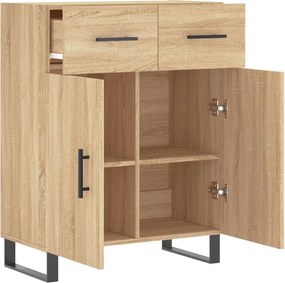 vidaXL Ντουλάπι Sonoma Δρυς 69,5 x 34 x 90 εκ. από Επεξεργασμένο Ξύλο