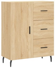 vidaXL Ντουλάπι Sonoma δρυς 69,5 x 34 x 180 εκ. από Επεξεργασμένο Ξύλο
