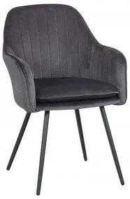 ΠΟΛΥΘΡΟΝΑ Fylliana C-987 ΓΚΡΙ ΒΕΛΟΥΔΟ 58*60*86.5 617-92-060 - 2 ΤΕΜΑΧΙΑ