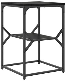 vidaXL Τραπεζάκι Πλευράς Μαύρη δρυς 41 x 40 x 60 εκ.