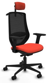 Καρέκλα γραφείου με κεφαλάρι Mardos traslack bali Piqueras y Crespo D036N2H Σκούρο Πορτοκαλί