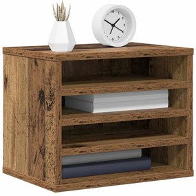 vidaXL Οργανωτής Γραφείου Παλαιό ξύλο 36 x 26 x 29.5 εκ