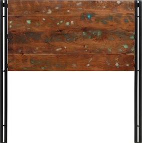 vidaXL κεφαλάρι 100 cm από μασίφ ξύλο και σίδερο