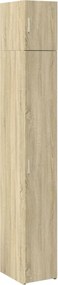 vidaXL Ντουλάπι Αποθήκευσης Στενό Δρυς 30x42,5x225 εκ. Επεξεργ. Ξύλο