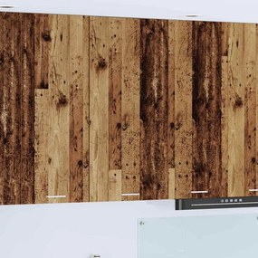 vidaXL Κρεμαστό ντουλάπι Παλαιό Ξύλο και Λευκό 50 x 31 x 100 εκ.