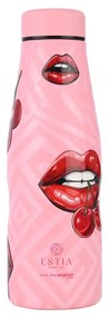 Θερμός-Μπουκάλι Ανοξείδωτο Flask Blush Pop Save The Aegean Estia 500ml-7x7x22,3εκ. 01-31657