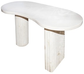 Artekko Solid Μπεζ Κονσόλα από Terrazzo (145x63x75)cm Artekko 667-4056